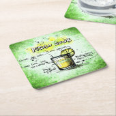 Pisco Sour Drink Rezept Rechteckiger Pappuntersetzer (angewinkelt)