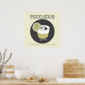 Pisco Sour Illustration Poster (Küche)