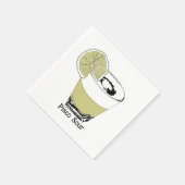 Pisco Sour Illustration Serviette (Ecke)