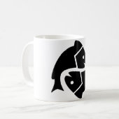 Pises Astrologisches Symbol Zeichen 2 Kaffeetasse (Vorderseite Links)