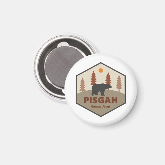 Pisgah National Forest Bear Magnet (Vorderseite/Rückseite)