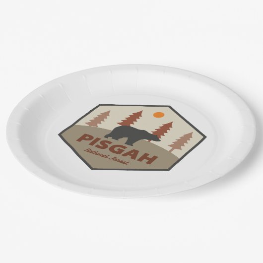 Pisgah National Forest Bear Pappteller (Schrägansicht)