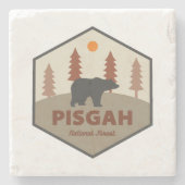 Pisgah National Forest Bear Steinuntersetzer (Vorderseite)