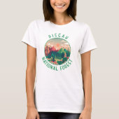 Pisgah National Forest Distressed Circle T-Shirt (Vorderseite)