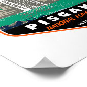 Pisgah National Forest North Carolina Emblem Poster (Ecke)