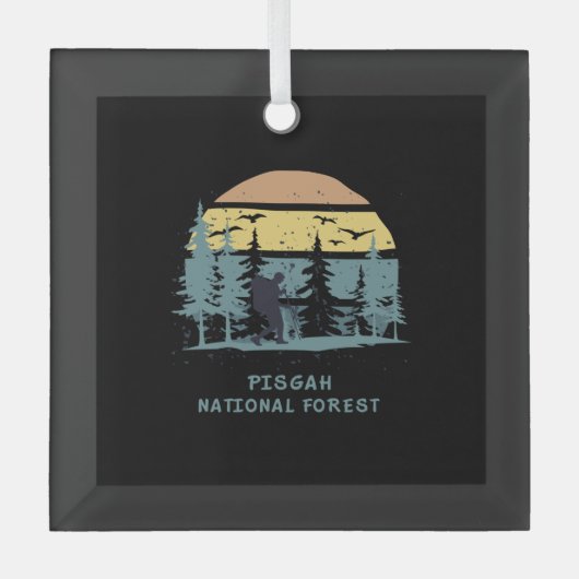 Pisgah National Forest Ornament Aus Glas (Vorderseite)