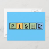 Pisher Made of Elements Postkarte (Vorne/Hinten)