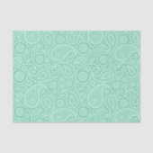 Pisley-Muster in mintengrünen Tönen Seidenpapier (Vorderseite)