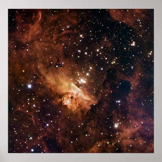 Pismis 24 braune Sterne NASA Poster (Vorne)