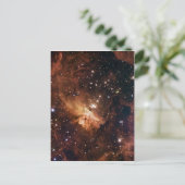 Pismis 24 braune Sterne NASA Postkarte (Stehend Vorderseite)