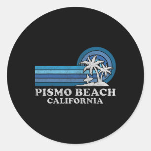 Pismo Beach California Familienurlaub Vint Runder Aufkleber