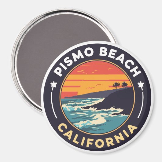 Pismo Beach, California Magnet (Vorderseite/Rückseite)