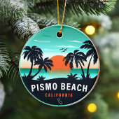 Pismo Beach California Retro Sunset Souvenirs 80er Keramik Ornament
