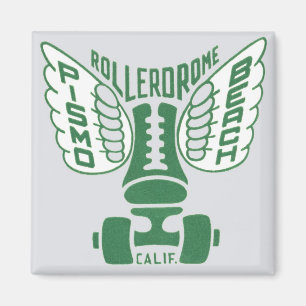 Pismo Beach California Rollschuh-Design Magnet