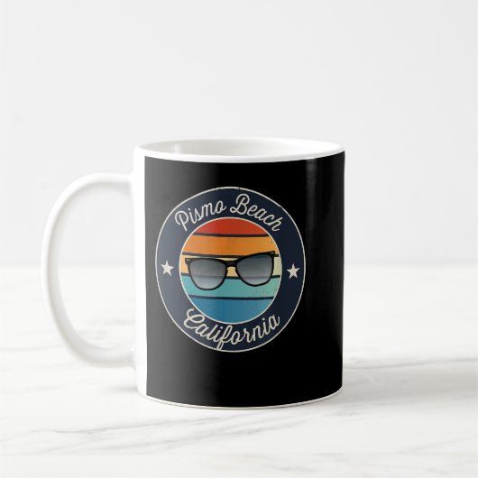 Pismo Beach California Souvenir Graphic Kaffeetasse (Links)