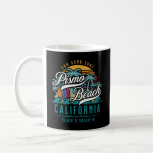 Pismo Beach California Sun Sand Surf Palmen Kaffeetasse