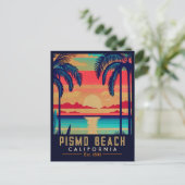 Pismo Beach California Sunset Souvenirs 1960s Postkarte (Stehend Vorderseite)