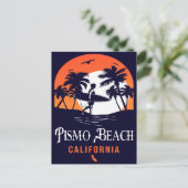 Pismo Beach California Sunset Vacation Souvenirs Postkarte (Stehend Vorderseite)