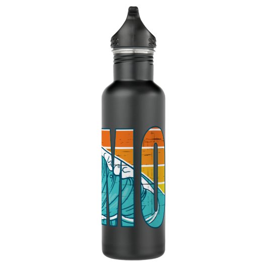 Pismo Beach California Surf Edelstahlflasche (Rechts)