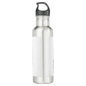 Pismo Beach California Surfer T - Shirt Edelstahlflasche (Rückseite)