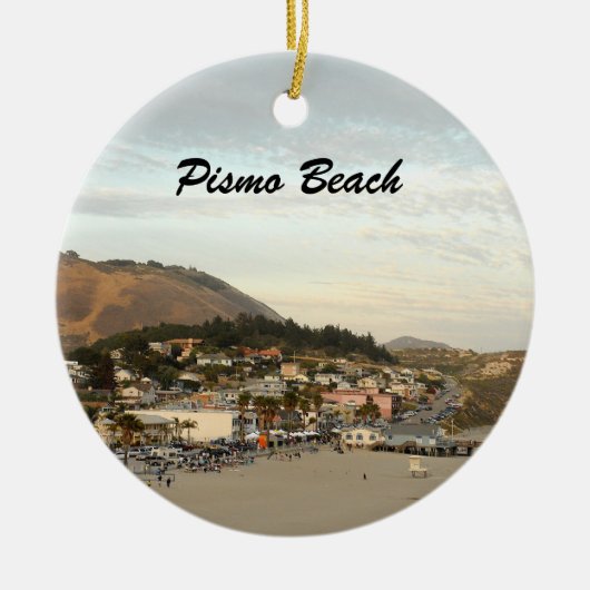 Pismo Beach California Travel Foto Keramikornament (Vorne)