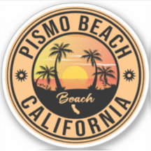 Pismo Beach California Vintag Palm Tree 60er