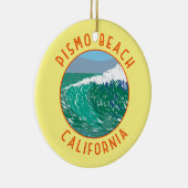 Pismo Beach California Vintage Keramik Ornament (Rechts)