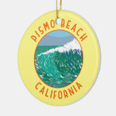 Pismo Beach California Vintage Keramik Ornament (Links)