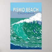 Pismo Beach California Vintage Poster (Vorne)