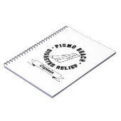 Pismo Beach Desaster Relief Captain Notebook Notizblock (Linke Seite)
