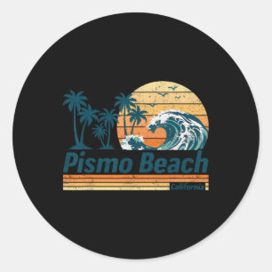 Pismo Beach Group Matching Familienurlaub Sommer Runder Aufkleber
