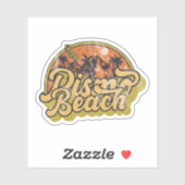 Pismo Beach, Kalifornien Aufkleber (Blatt)