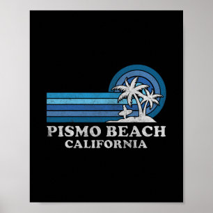 Pismo Beach Kalifornien Familien Sommerurlaub Vint Poster