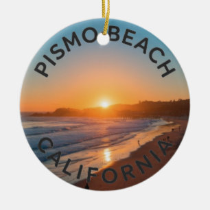 Pismo Beach, Kalifornien Sonnenaufgang Golden Hour Keramik Ornament