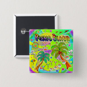 Pismo Beach Konzentrations-Button Button