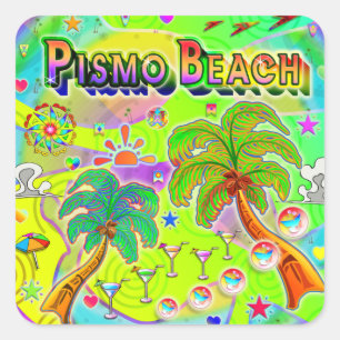 Pismo Beach Mind Focus Sticker