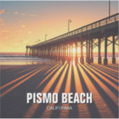 Pismo Beach Pier California Aufkleber (Vorderseite)