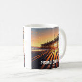 Pismo Beach Pier California Kaffeetasse (VorderseiteRechts)