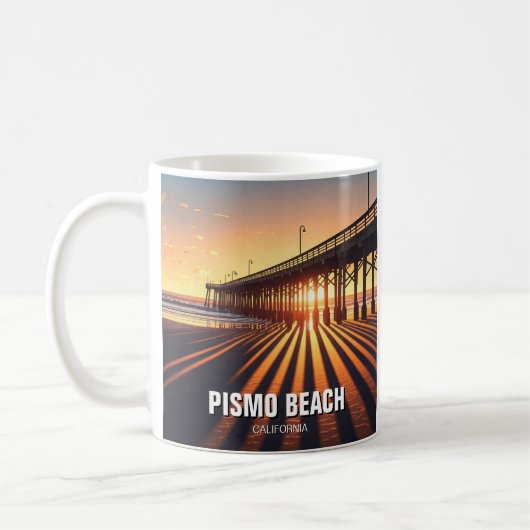 Pismo Beach Pier California Kaffeetasse (Links)