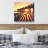 Pismo Beach Pier California Leinwanddruck (Insitu (Schlafzimmer))