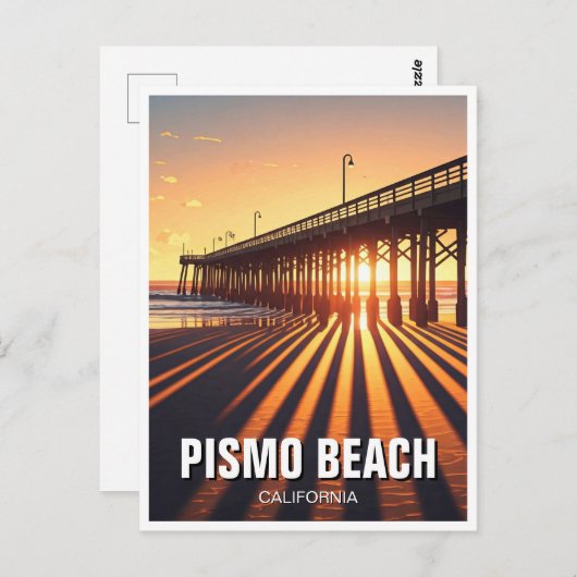 Pismo Beach Pier California Postkarte (Vorne/Hinten)