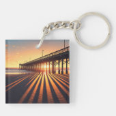 Pismo Beach Pier California Schlüsselanhänger (Rückseite)