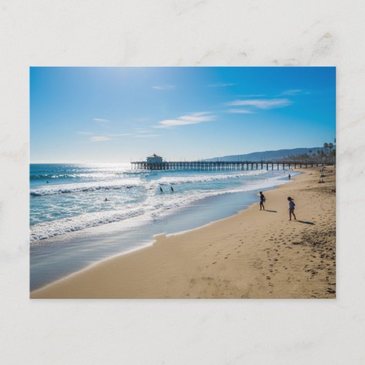 Pismo Beach Pier mittags Postkarte (Vorderseite)