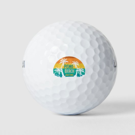 Pismo Beach Retro Golfball (Vorderseite)