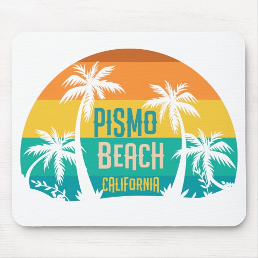 Pismo Beach Retro Mousepad (Vorne)