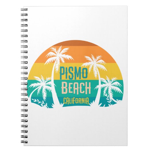 Pismo Beach Retro Notizblock (Vorderseite)