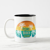 Pismo Beach Retro Zweifarbige Tasse (Links)