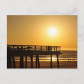 Pismo Pier in der Sonne Postkarte (Vorderseite)