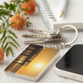 Pismo Pier in der Sonne Schlüsselanhänger (Vorderseite rechts)