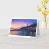 Pismo Pier-ursprüngliche Aquarell-Raum-Gruß-Karte Karte (Gelbe Blume)